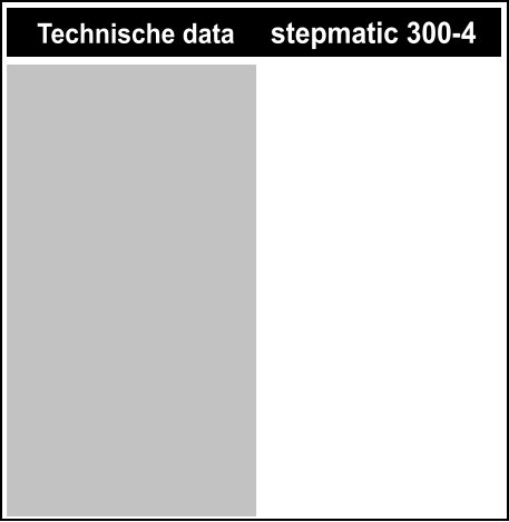 Technische data stepmatic 300-4